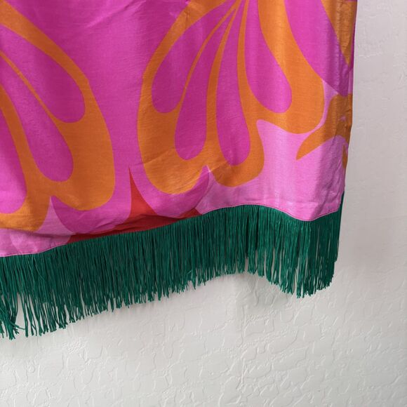 Borgo De Nor Crepe Fringe Midi Dress - Picture 12 of 13